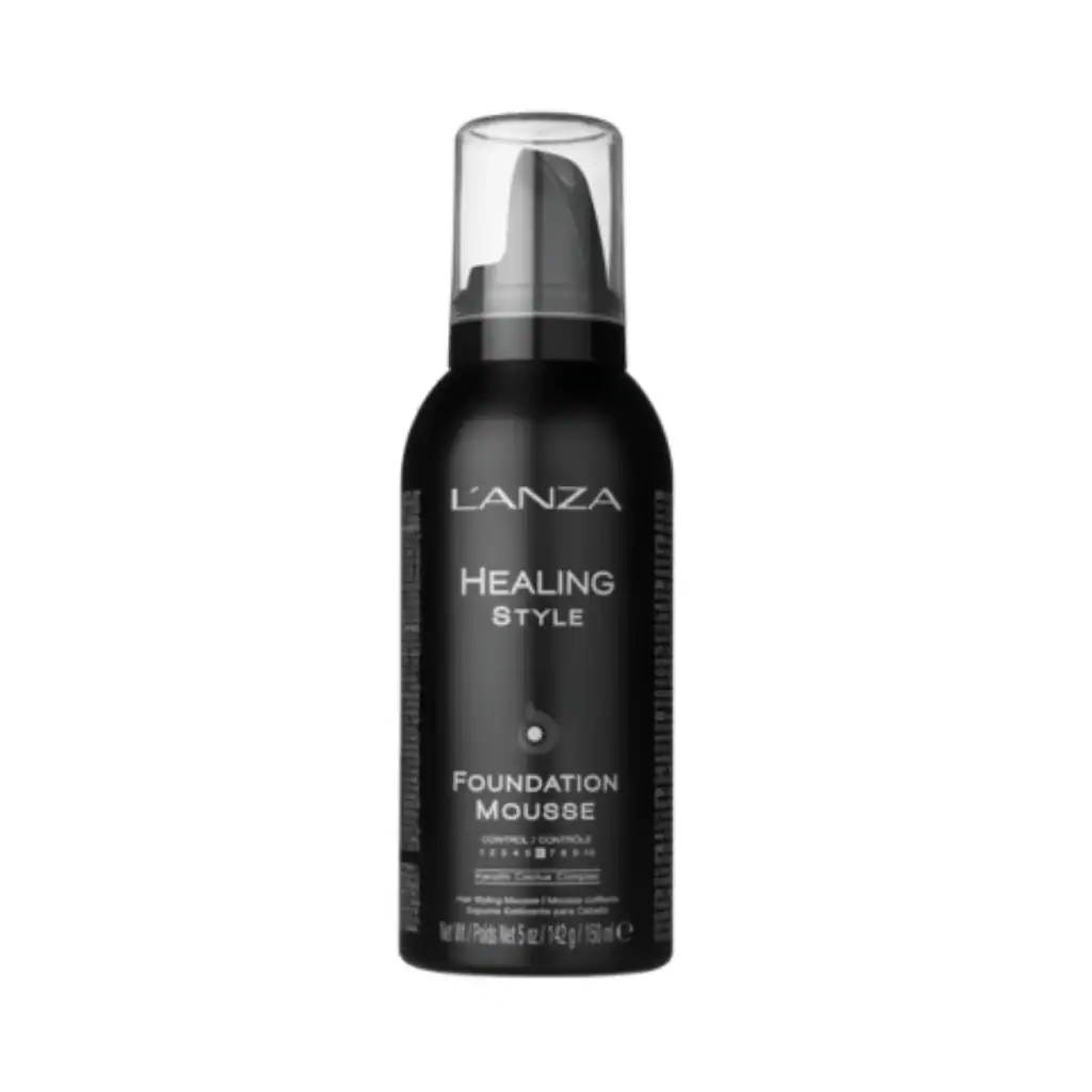 Flacon de fond de teint mousse Lanza pour maquillage naturel et couvrant.