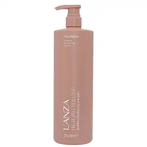 Flacon de shampoing luxe pour extensions capillaires, design élégant et moderne.