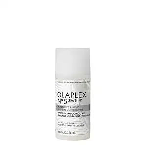 Flacon de soin capillaire Olaplex No.5 Leave-In pour cheveux réparés et hydratés.