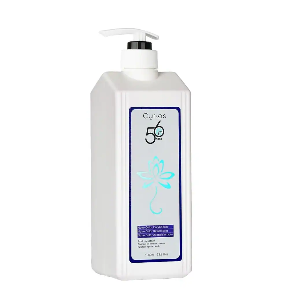 Shampooing capillaire Cynos 5.0 pour cheveux colorés et traités, revitalise et protège la couleur.
