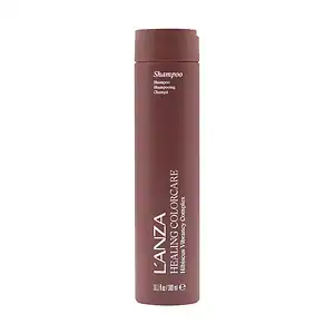 Flacon de shampooing Lanza pour soins capillaires, format 300 ml, design élégant et professionnel.