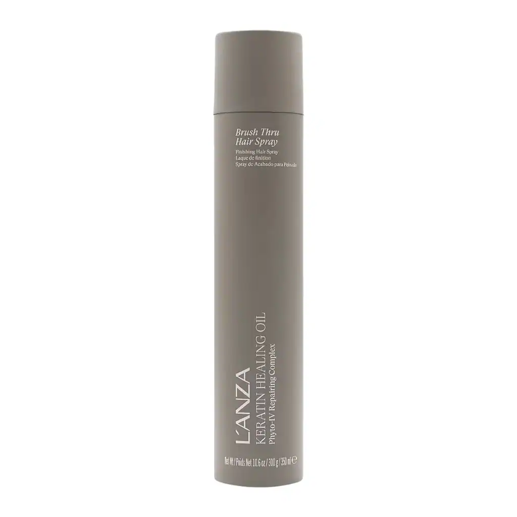 Spray coiffant léger pour cheveux, fixation flexible, sans résidus.