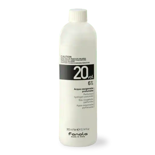 Bouteille de solution d'oxygène parfumée Fanola de 300ml.